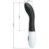 Pretty Love - Bishop Vibrateur Point G 30 Modes Noir